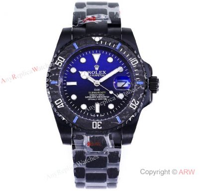 Swiss Quality Clone DiW Submariner DEEP BLUE watch Blacksteel D-Blue dial